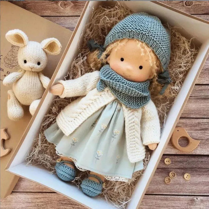 Poupée en Peluche Artisanale luna waldorf handmade plush vue de détail vue 23