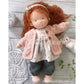 Poupée en Peluche Artisanale luna waldorf handmade plush vue rapprochée vue 32