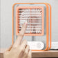 Humidificateur compact avec veilleuse allumée sur une table
