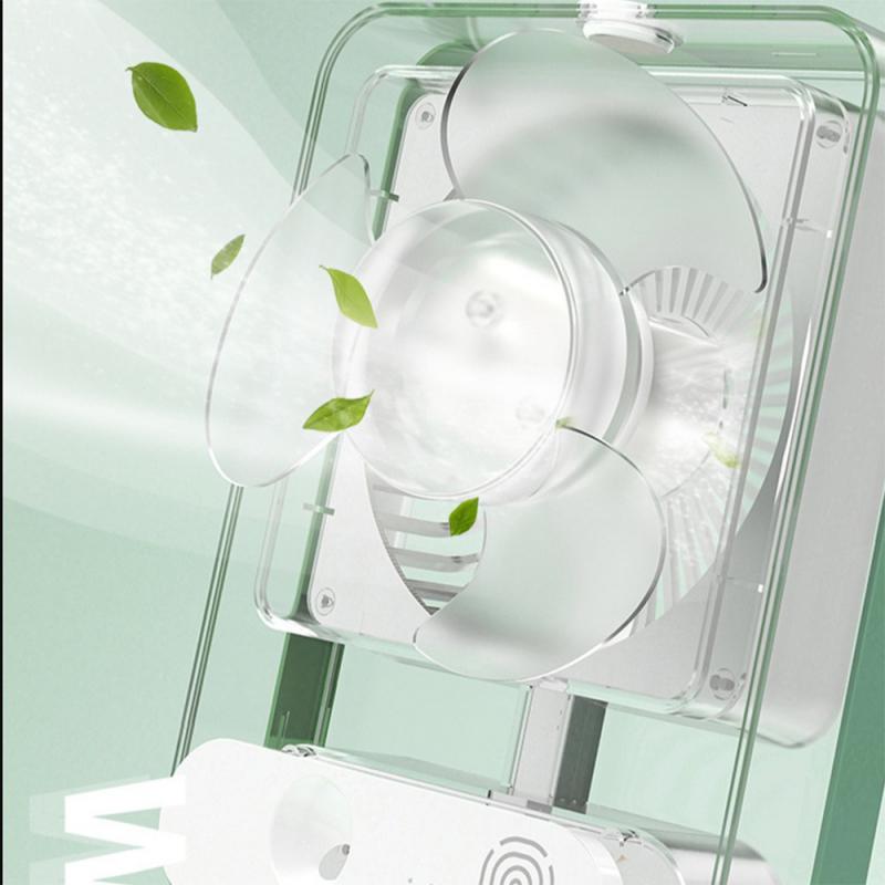 Vue rapprochée de l'humidificateur montrant le réservoir d'eau