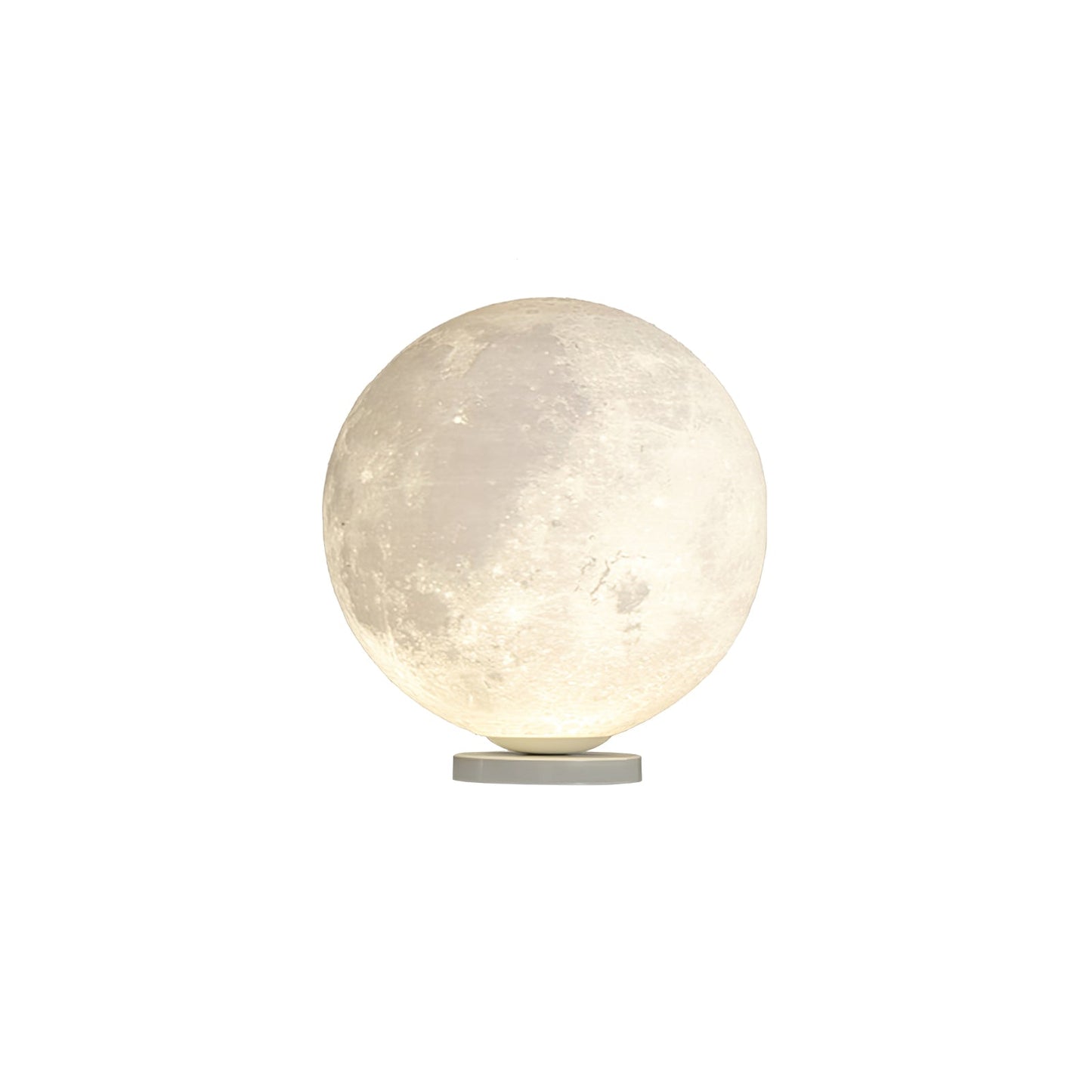 Lampe de sol lune illuminant un espace avec chaleur