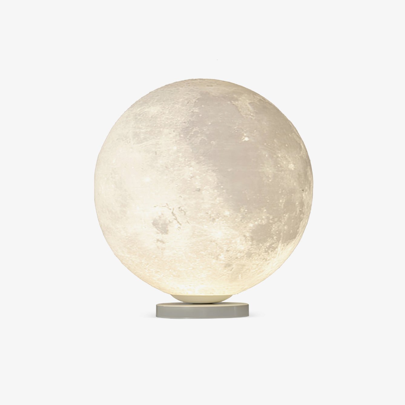 Détail du matériau de la lampe lune avec lumière LED intégrée