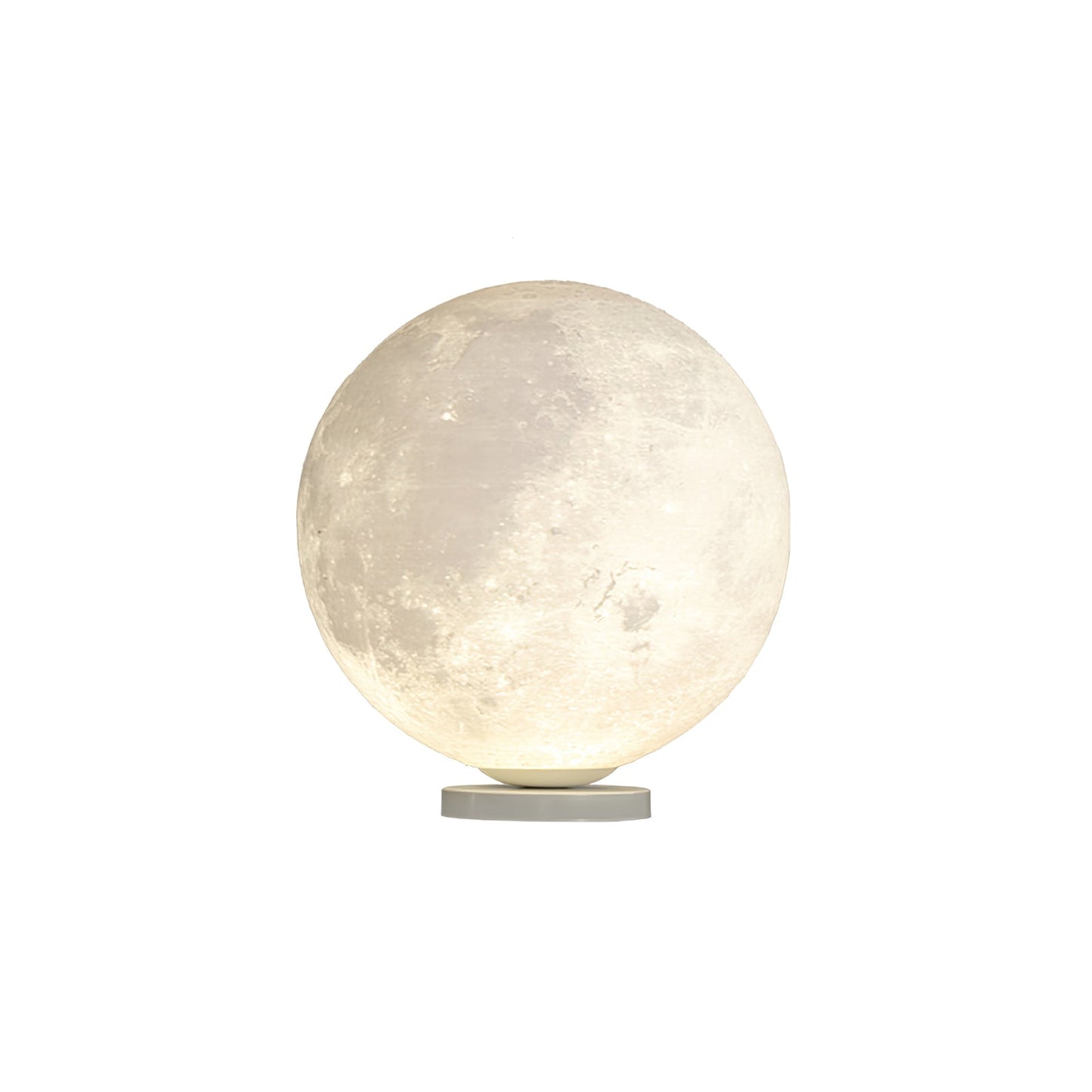 Lampe lune en situation dans un décor minimaliste