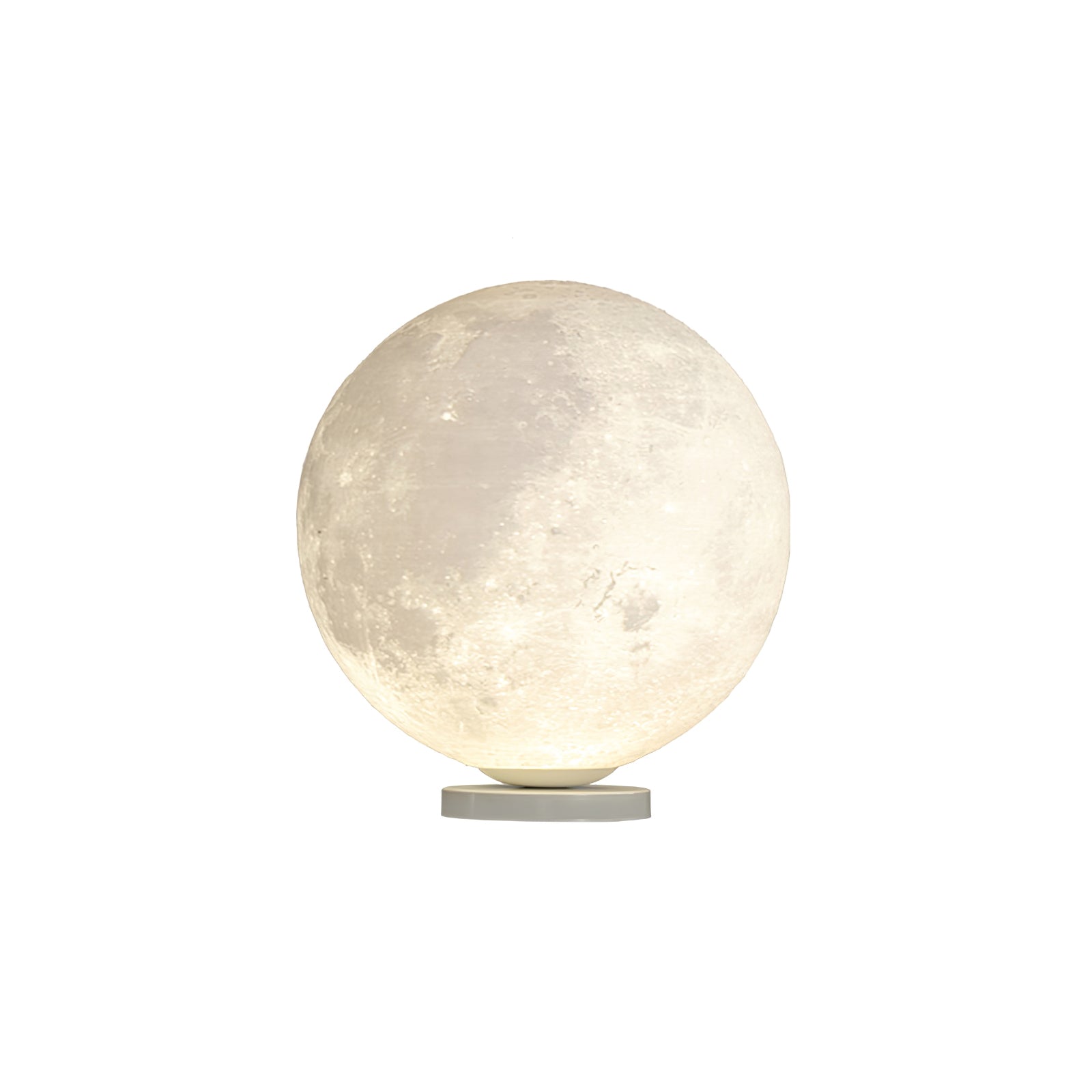 Lampe lune en situation dans un décor minimaliste