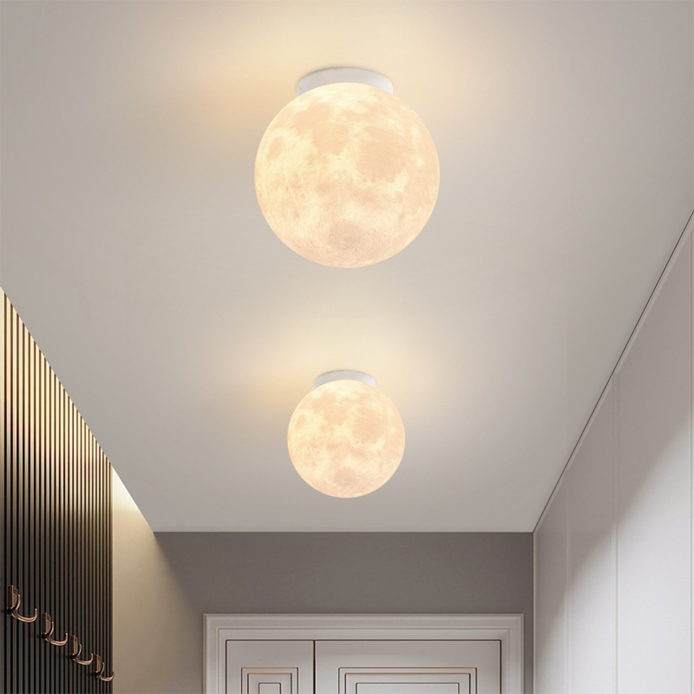 Vue rapprochée de la surface texturée de la lampe lune