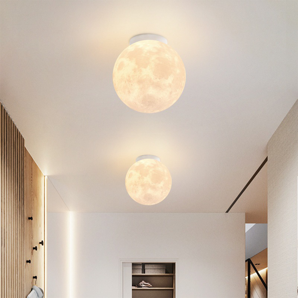 Fixation de la lampe lune montrant les matériaux durables