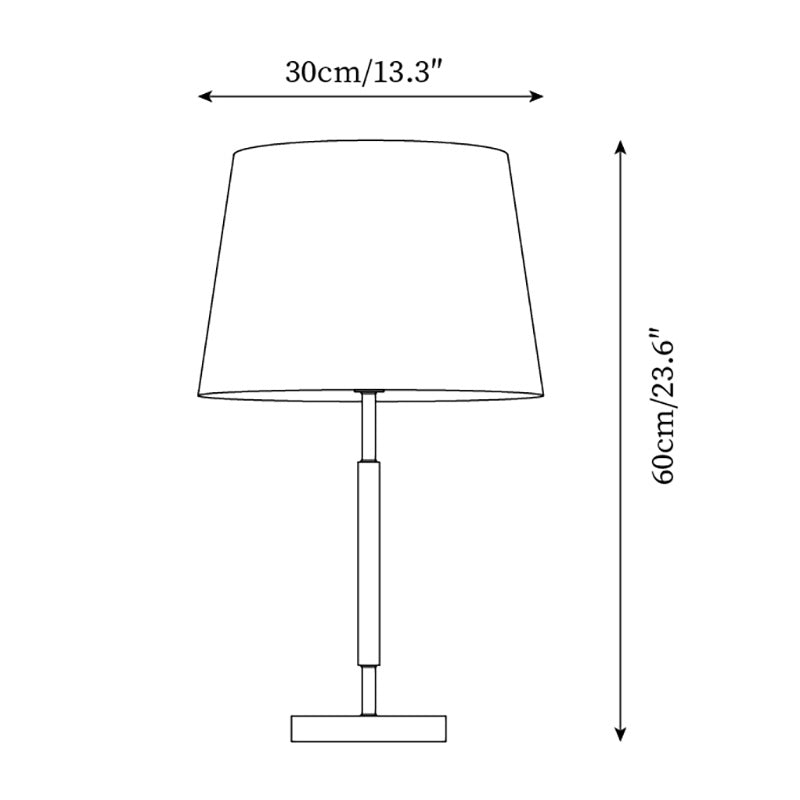 Vue rapprochée de l'abat-jour en tissu naturel