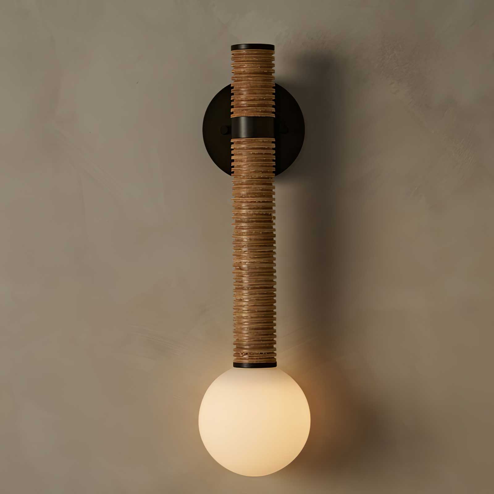 Applique murale illuminée dans une chambre élégante