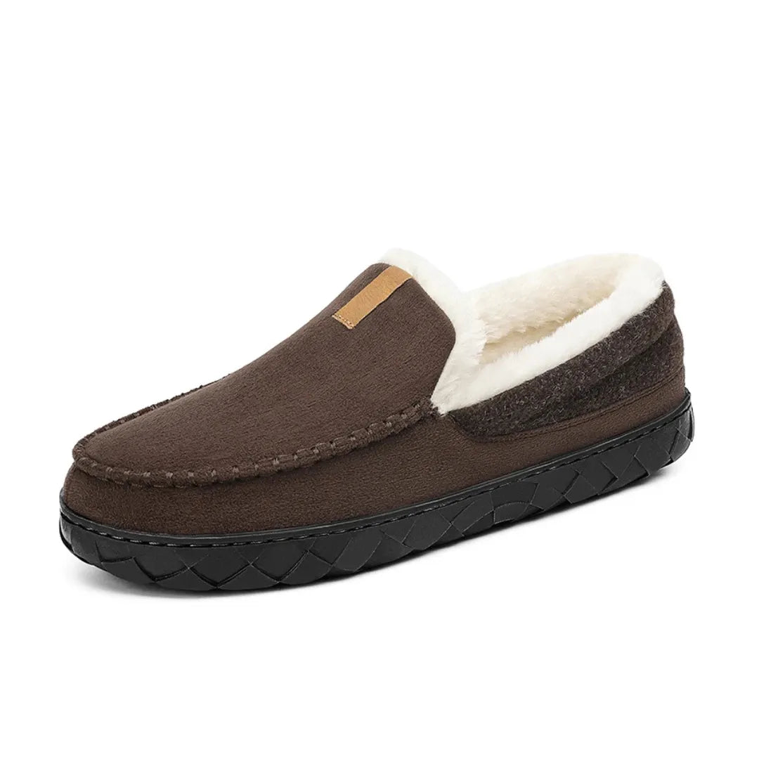 Mocassins en velours pour homme avec semelle adhérente