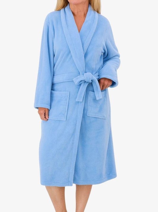 Peignoir en microfleece, idéal pour la détente à la maison