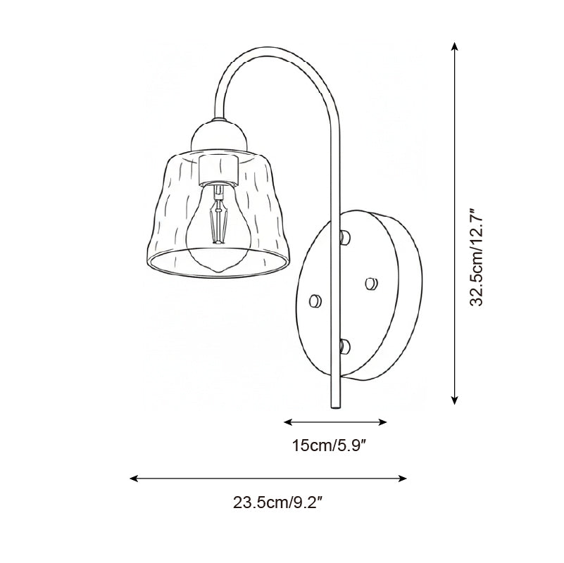 Lumière douce diffusée par l'abat-jour en verre texturé