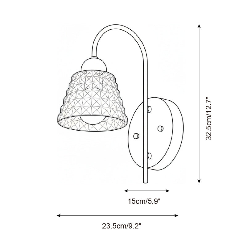 Détail du dos en noyer riche et finition en laiton