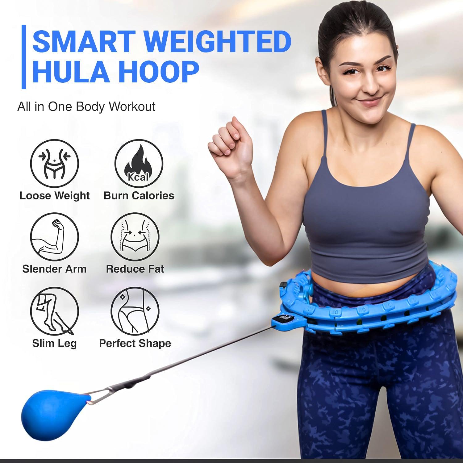 Vue rapprochée des nœuds sécurisés du hula hoop pondéré