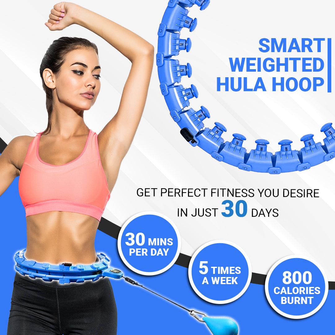 Hula hoop en action, illustrant l'ajustement à la taille