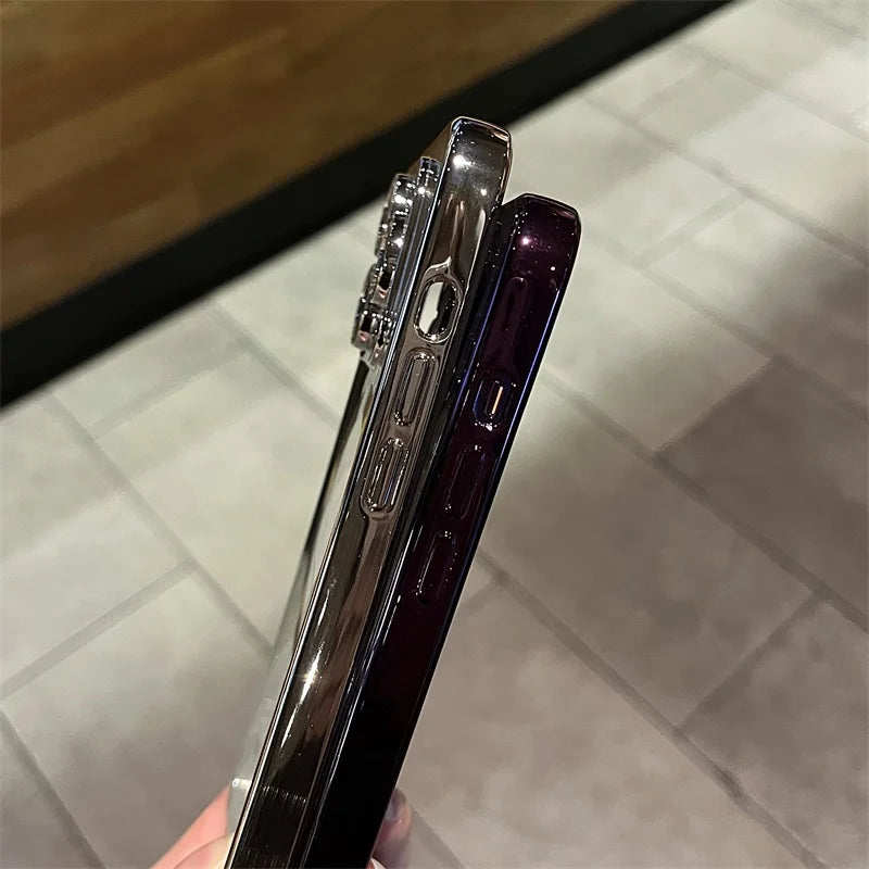 Coque magnétique plaquée or avec finition brillante