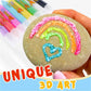 Ensemble de stylos colorés pour dessins en relief