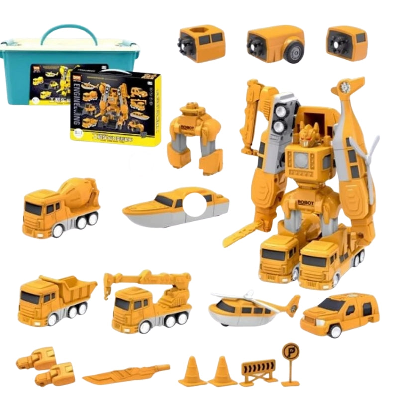 Assemblage de pièces magnétiques pour créer un robot ou un véhicule
