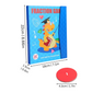 Livre magnétique avec pièces colorées pour apprendre les fractions