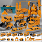Véhicule modulaire magnétique en cours d'assemblage par un enfant
