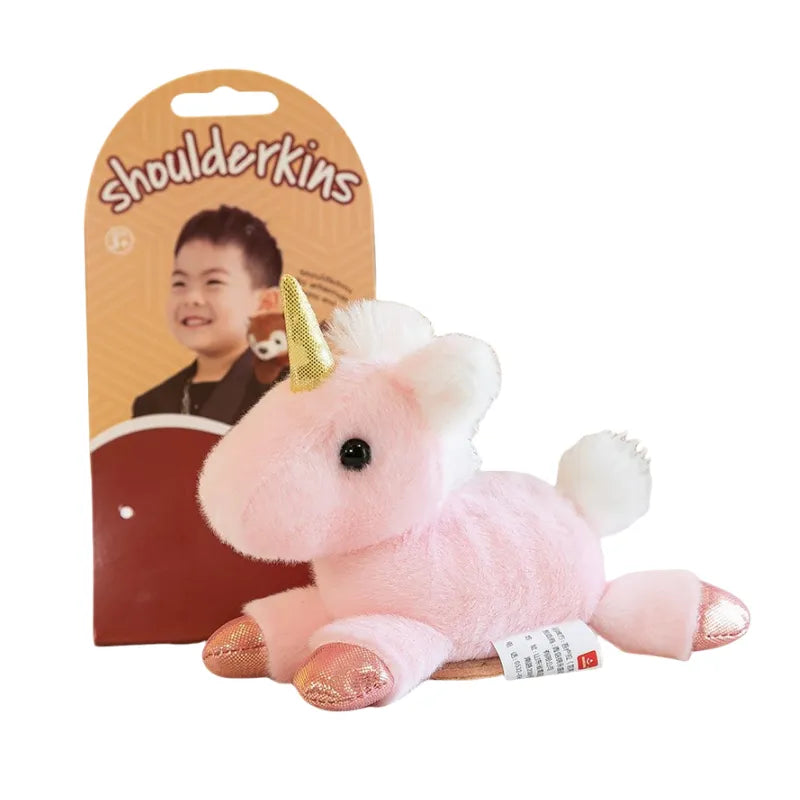 Caméléon en peluche vu de dessus, détails des coutures