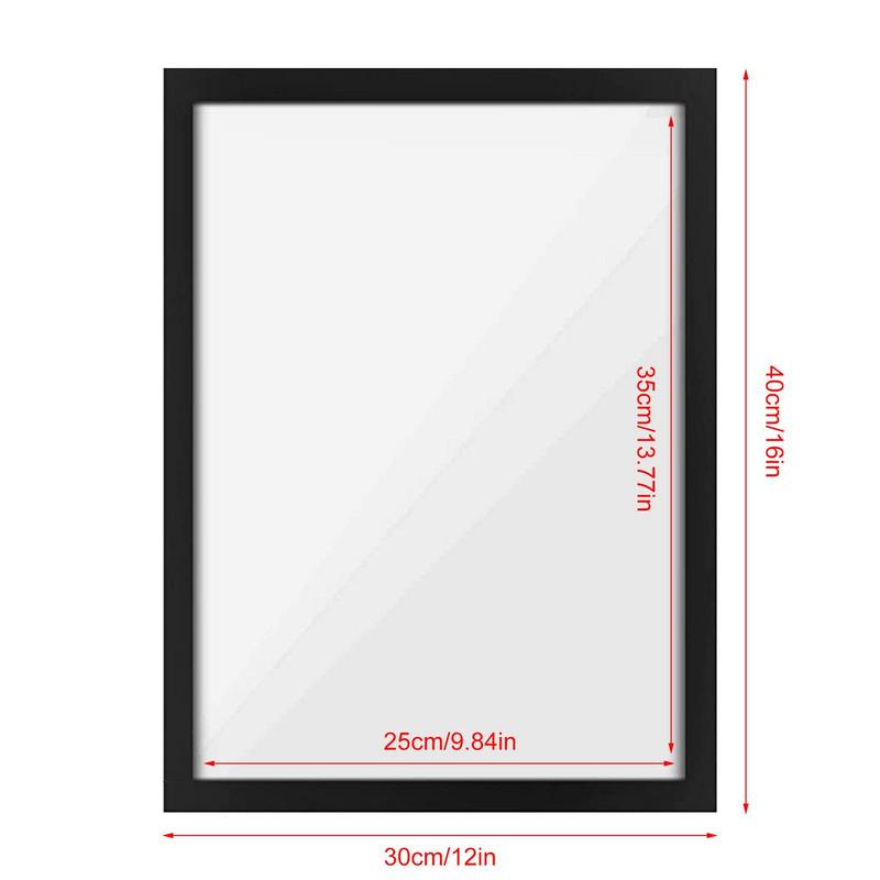 Zoom sur la texture du PVC du cadre photo