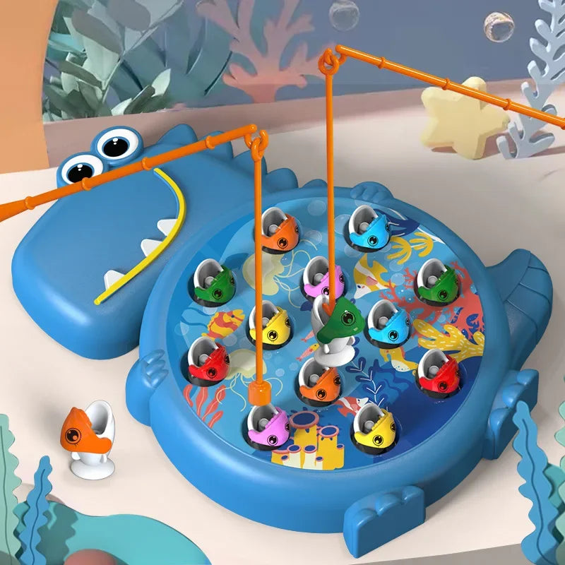 Détail des poissons colorés sur le plateau de jeu