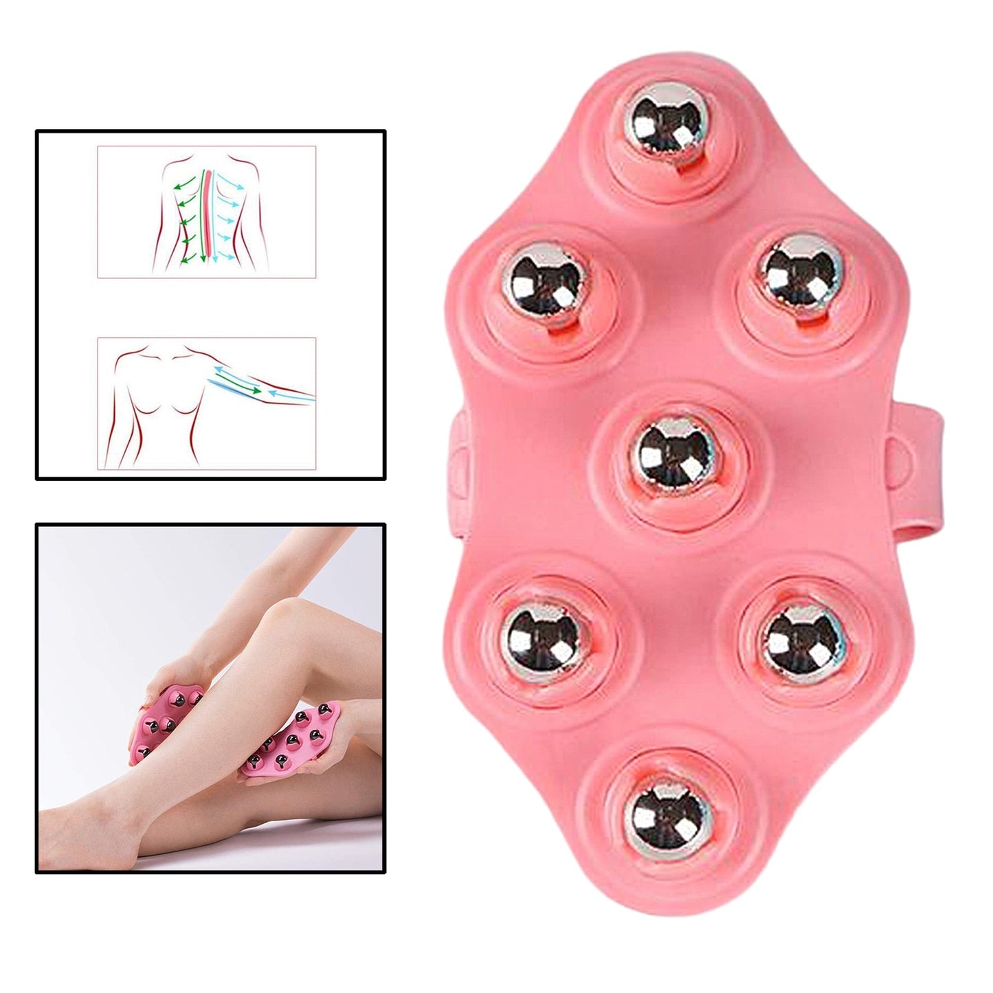 Vue latérale du rouleau de massage montrant sa texture unique