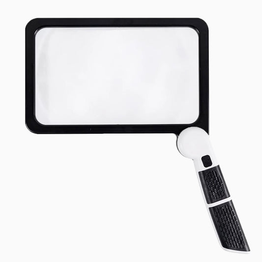 Loupe LED pliée, montrant sa compacité pour le transport