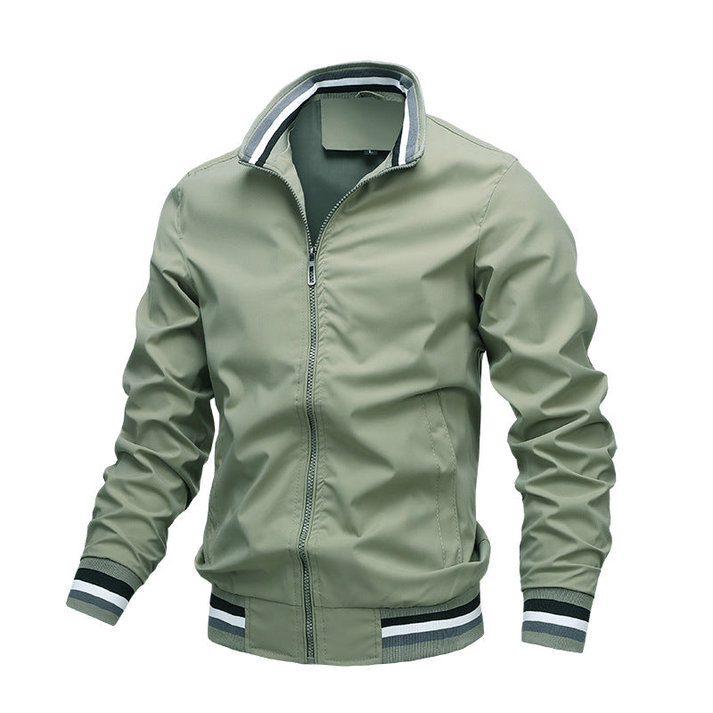 Veste légère pour homme en coton et lin, vue de face