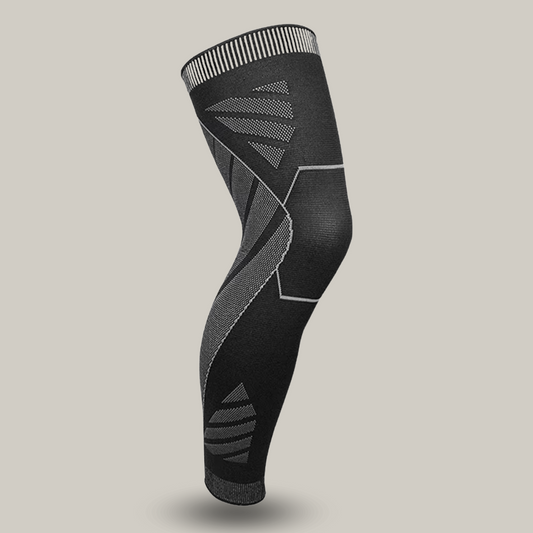Genouillère illustrant la compression intégrale pour le sport