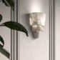 Applique murale en marbre naturel avec éclairage LED allumé