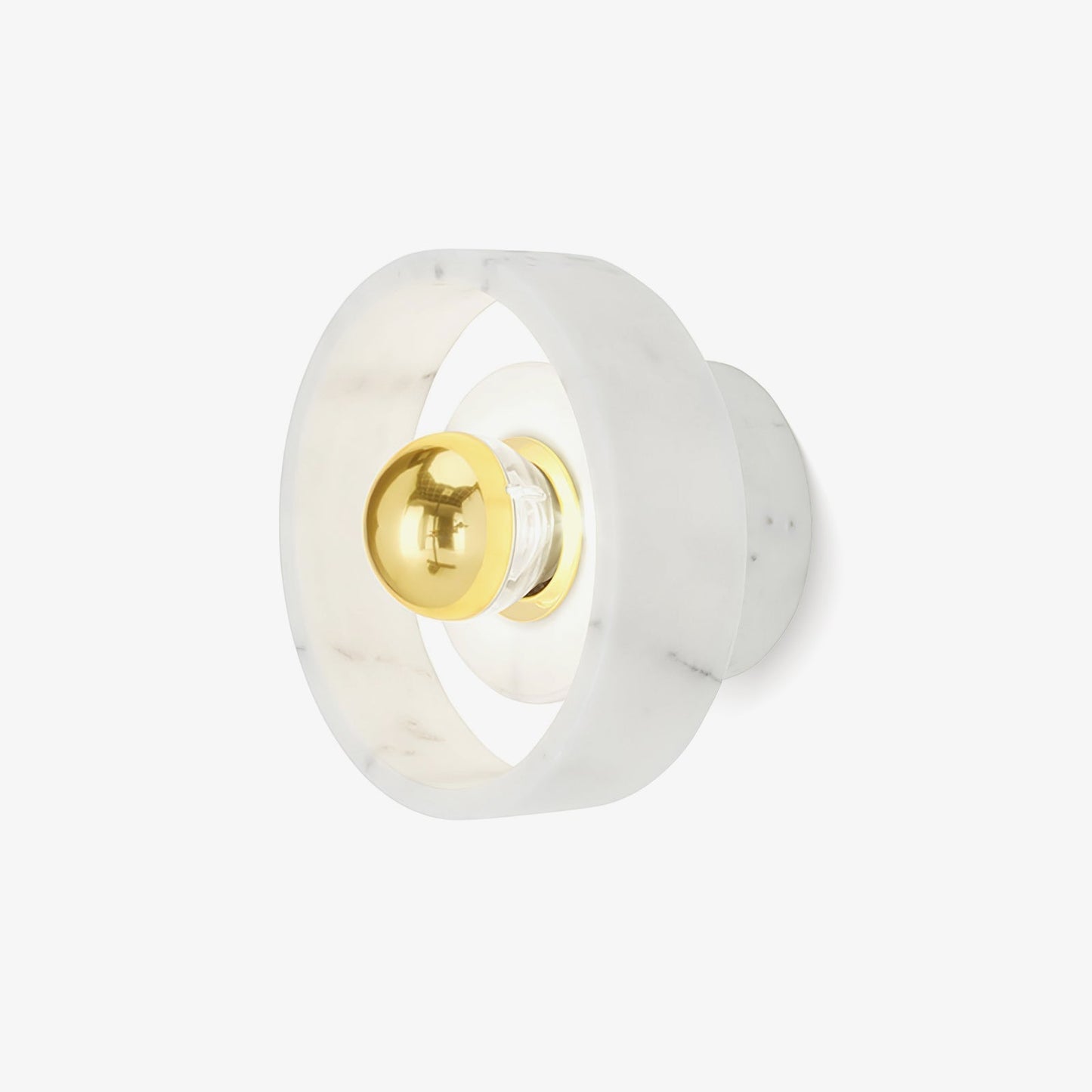 Applique murale LED avec abat-jour en marbre naturel