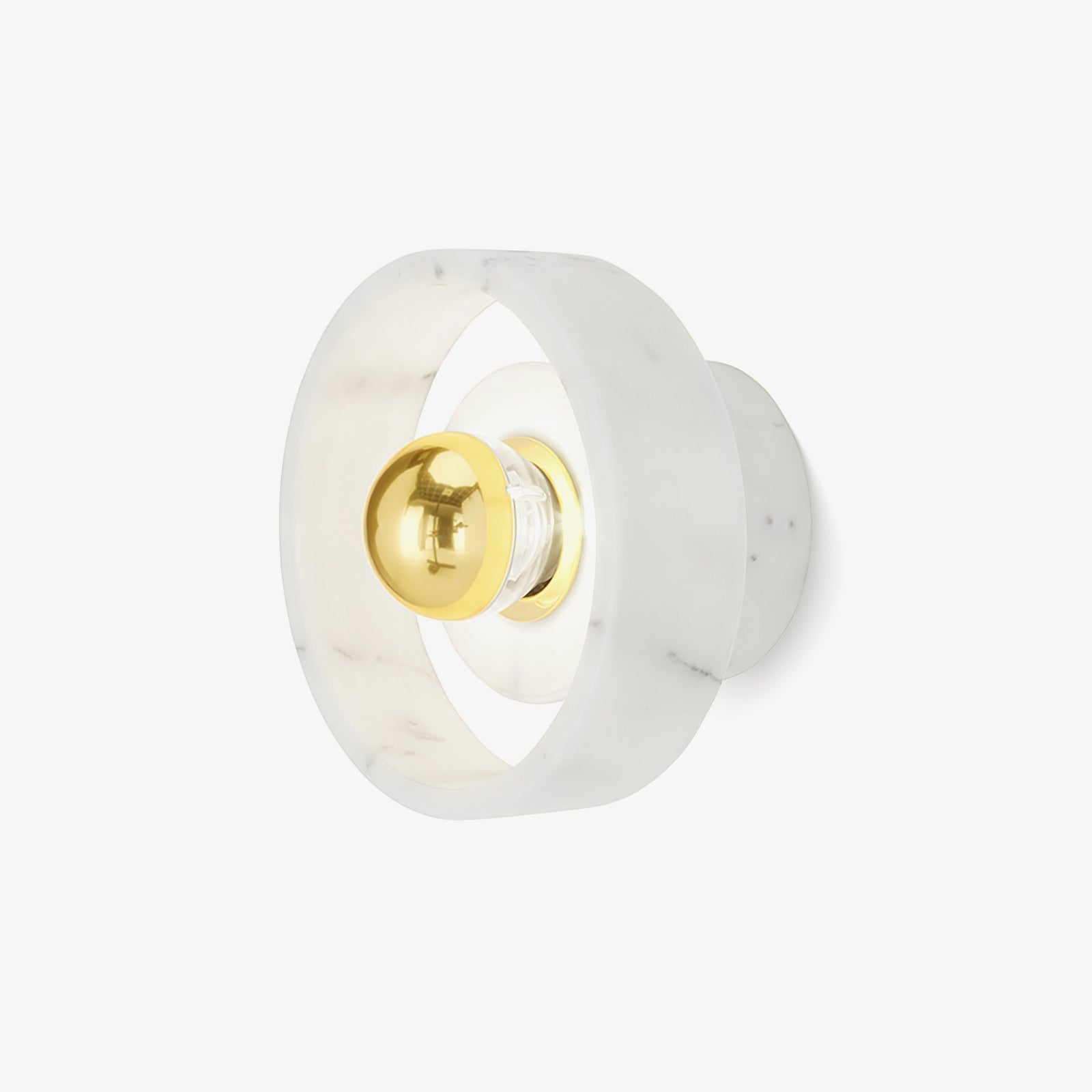 Applique murale LED avec abat-jour en marbre naturel
