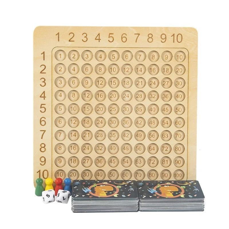 Vue d'ensemble du jeu de société avec accessoires