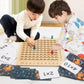 Dés et cartes utilisés pour apprendre les multiplications