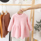 Robe en fleece pour fille, vue de face, couleur douce