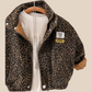 Veste léopard pour fille, vue complète avec détails des épaules
