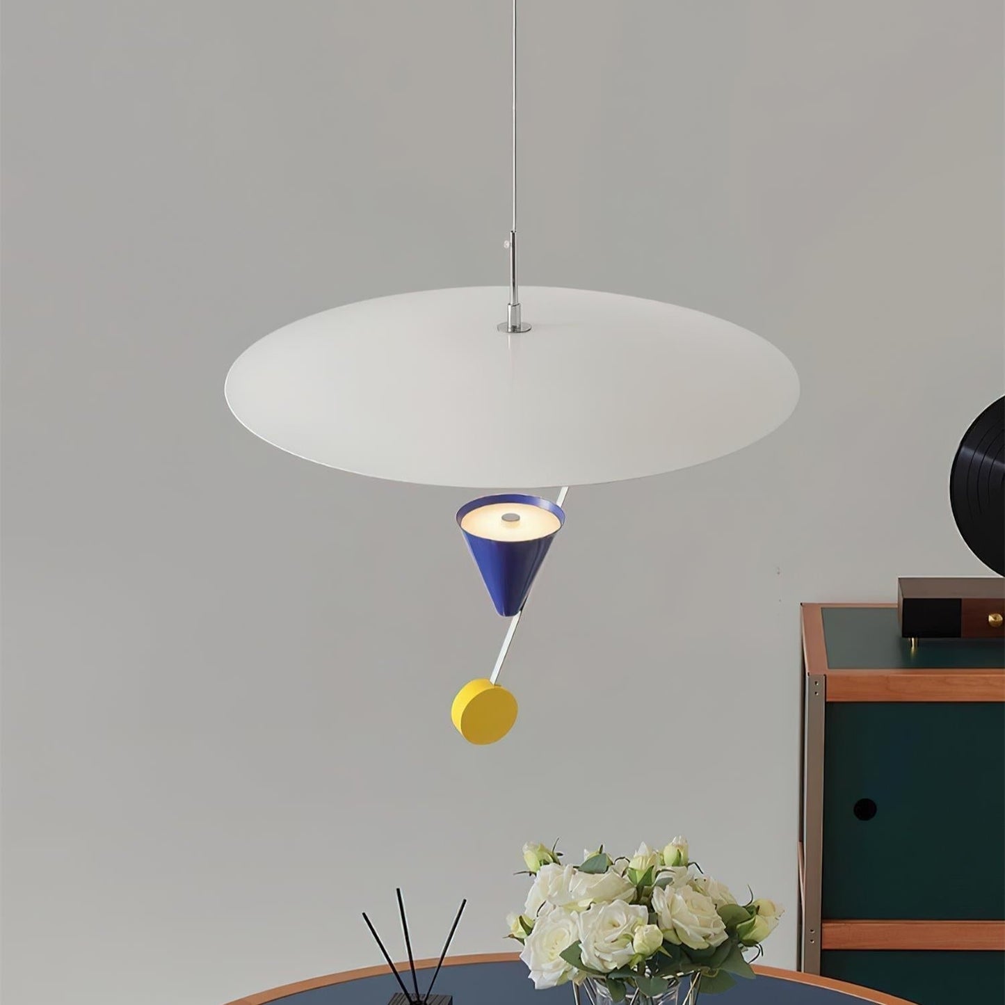 Détail des couleurs primaires sur la lampe