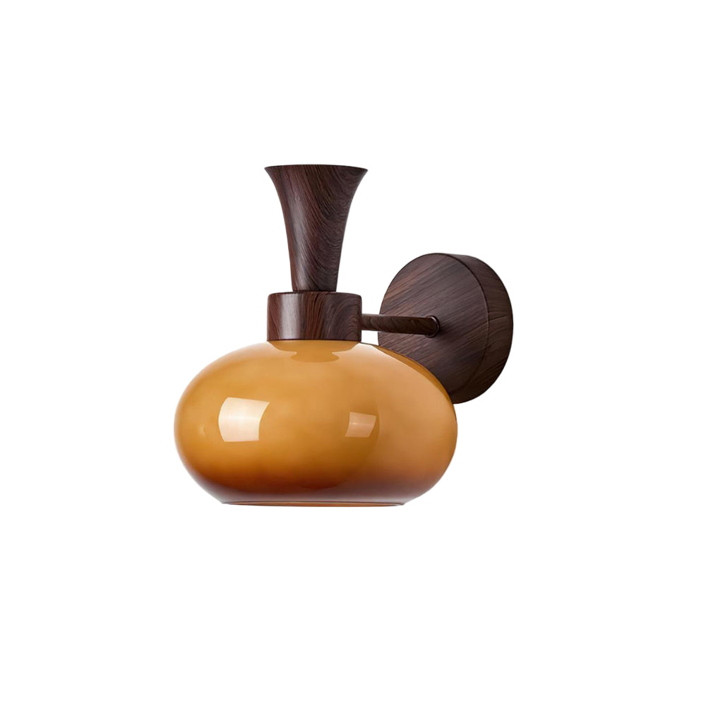 Applique murale en verre avec lumière douce diffusée