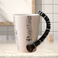 Tasse remplie de café chaud, vue de dessus