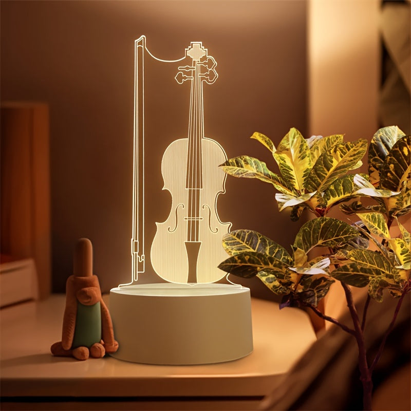 Vue rapprochée de la lampe violoncelle montrant les détails