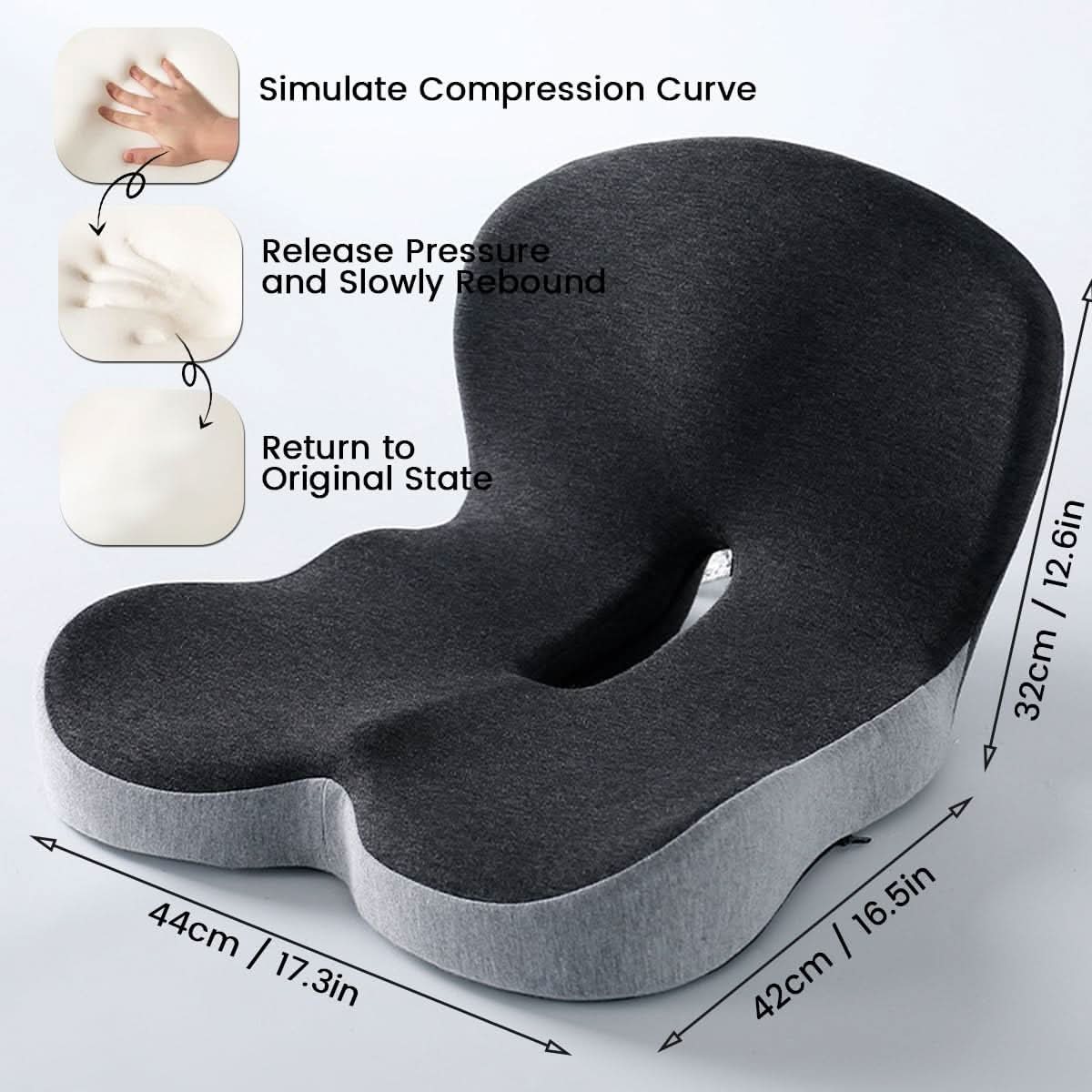Coussin placé sur un fauteuil roulant pour un confort accru