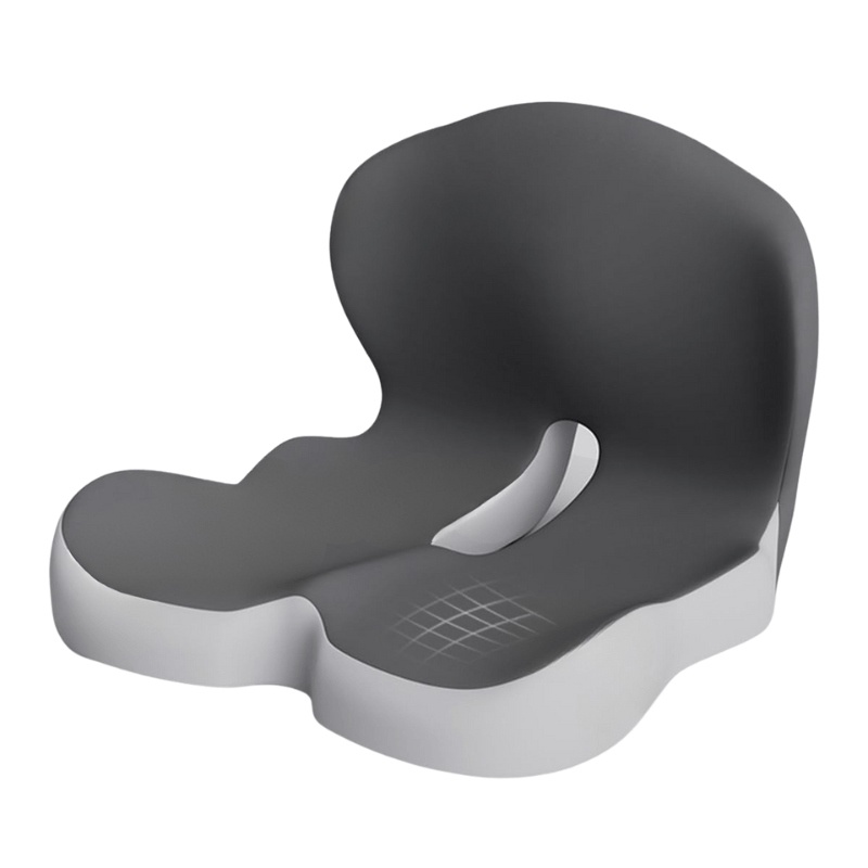 Détail du design ergonomique soulageant la colonne vertébrale