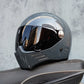 Vue arrière du casque intégral, mettant en avant le design aérodynamique
