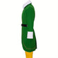 Homme en costume d'elfe vert avec chapeau festif