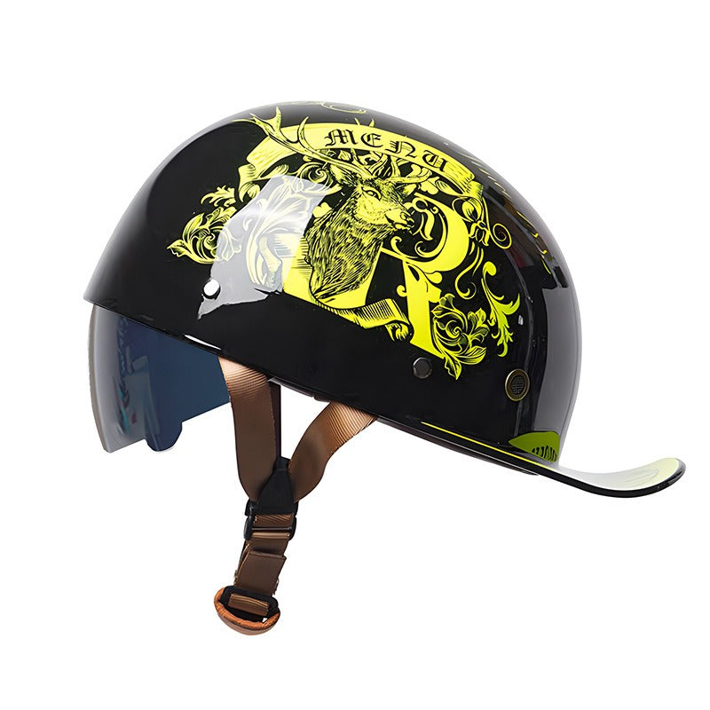 Casque de moto avec logo de certification DOT