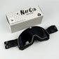 Lunettes de moto avec détails de couture sur la sangle