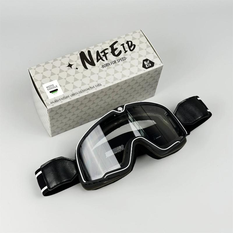 Lunettes rétro avec protection UV, sangle étendue en arrière-plan