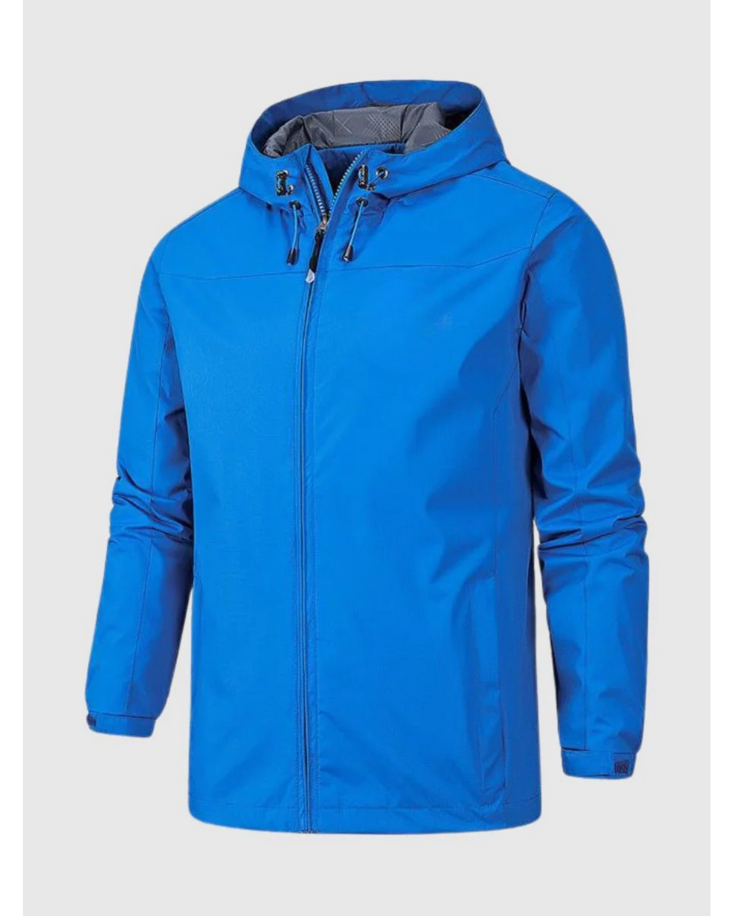 Veste imperméable homme montrant l'ourlet élastique