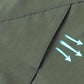 Vue de profil de la veste imperméable avec poches zippées